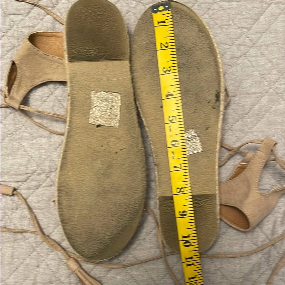 Qupid Cream Espadrille Sandals